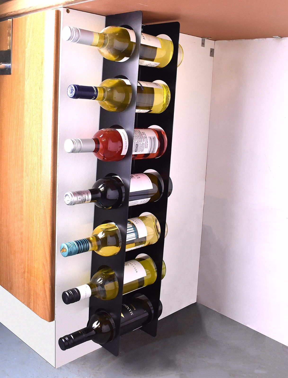 under cupboard wine rack