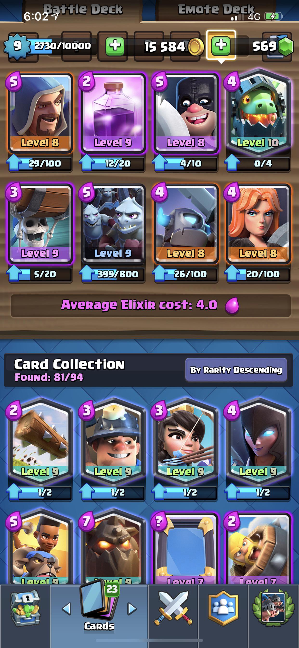 clash royale deck arena 11