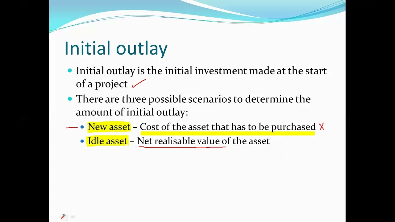 initial outlay