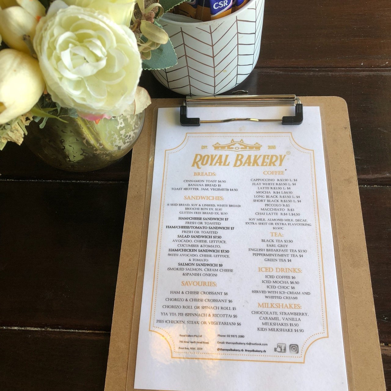 royal bakery orion menu