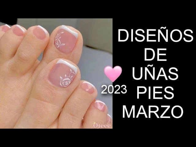 uñas pies 2023 tendencias