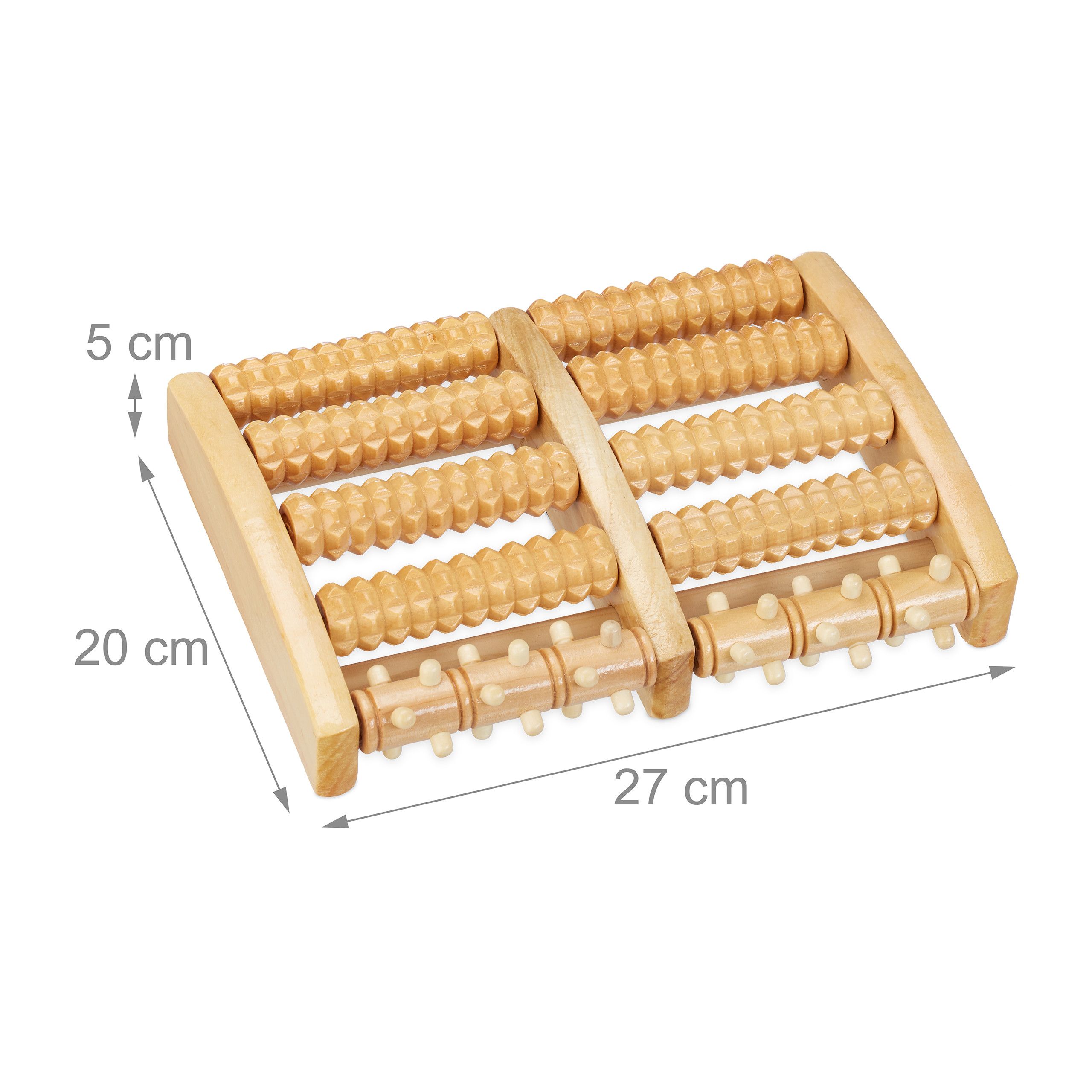 wooden roller foot massager