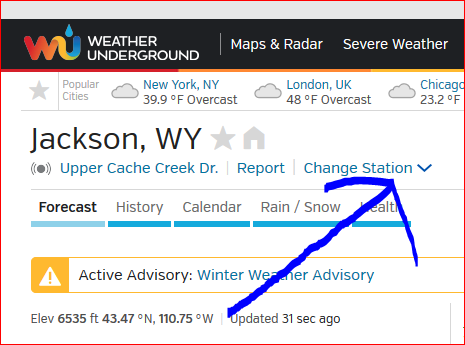 weather underground jackson hole wyoming