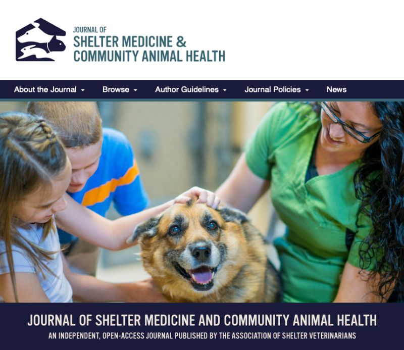 journal of shelter medicine and community animal health