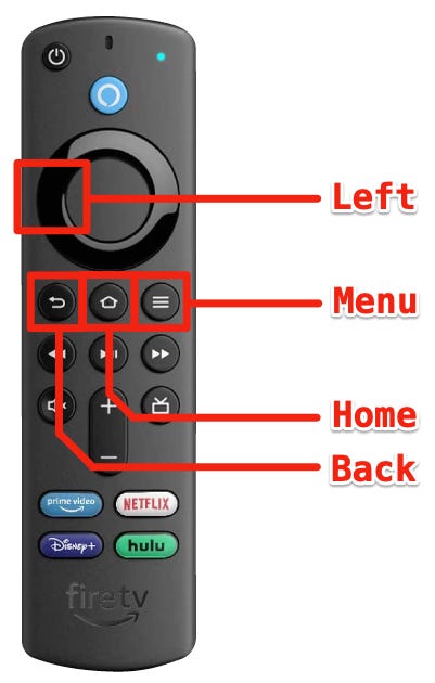 fire stick remote reset