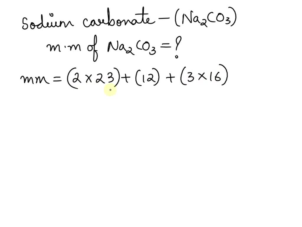 na2co3 molar mass