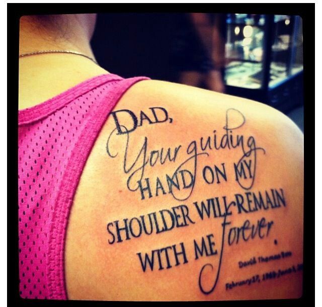 tattoos in memory of father