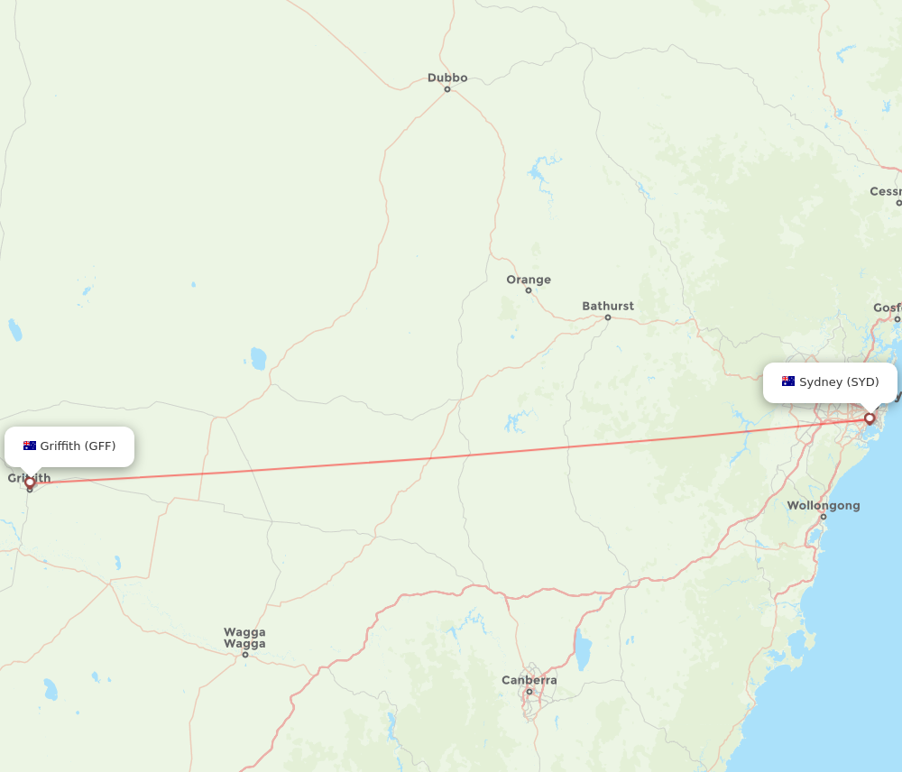 sydney to griffith flights