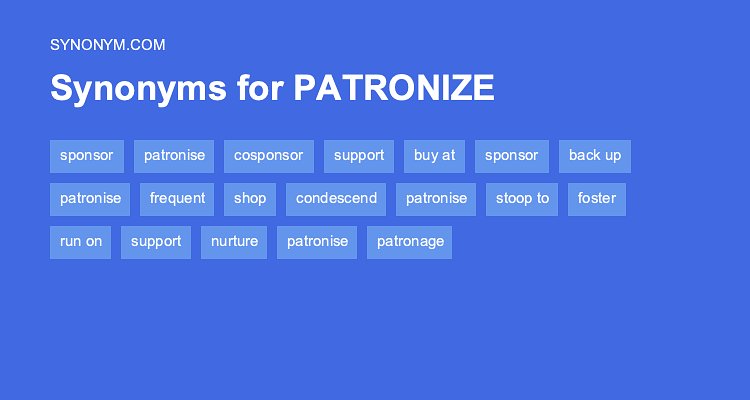 synonym of patronizing