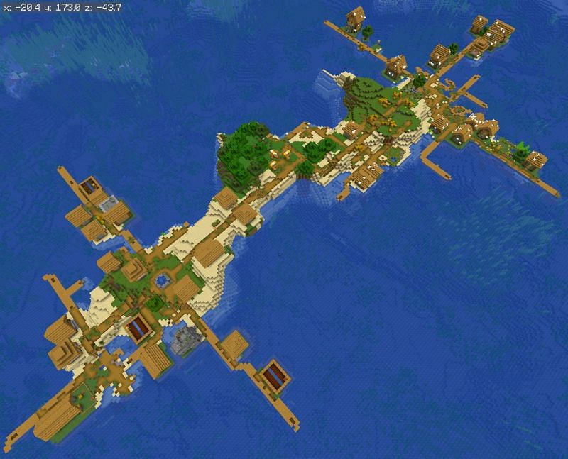 giant village seed minecraft