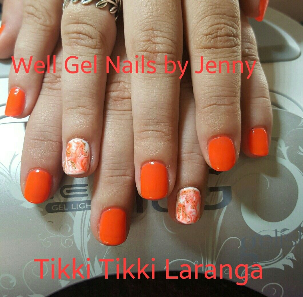 gelish color naranja