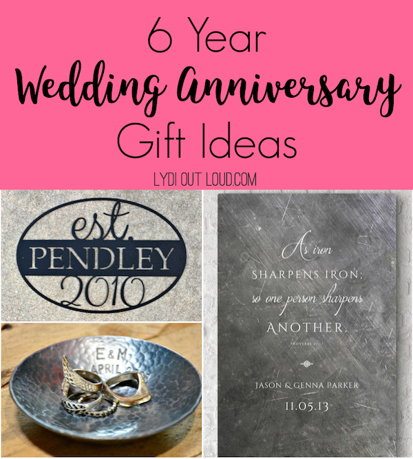 6th wedding anniversary gifts