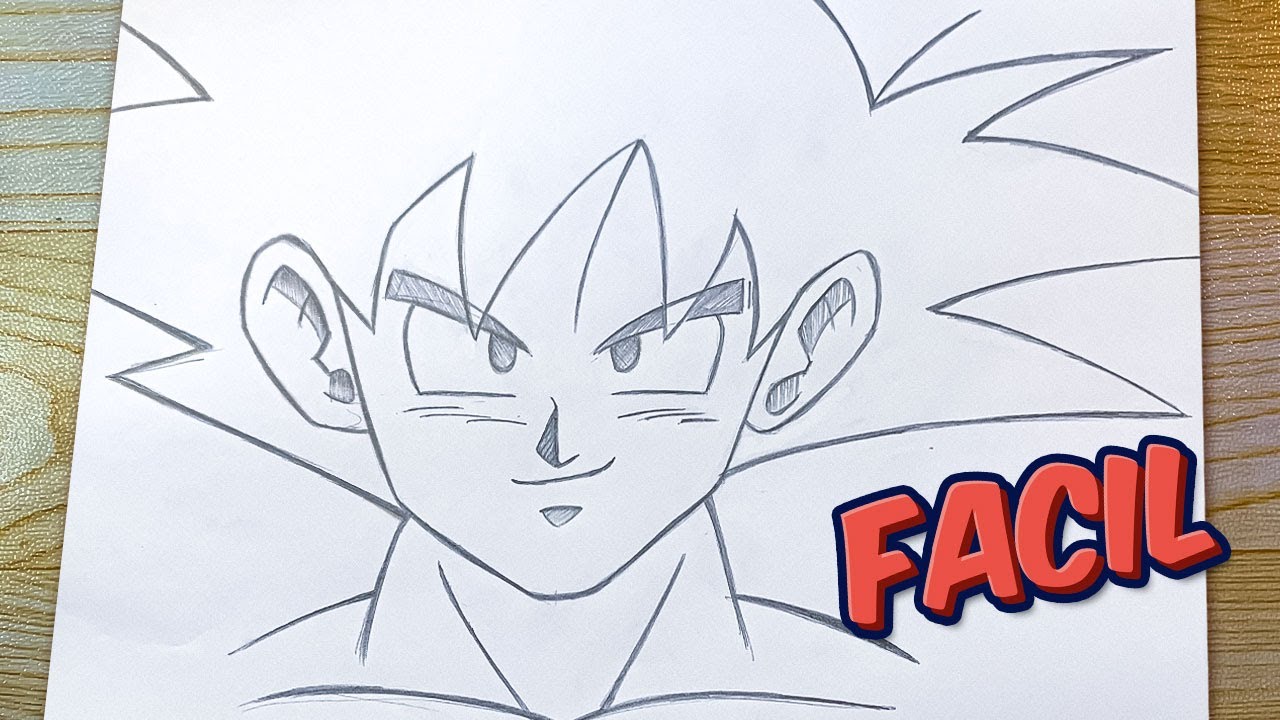 dibujos fáciles de dibujar de goku