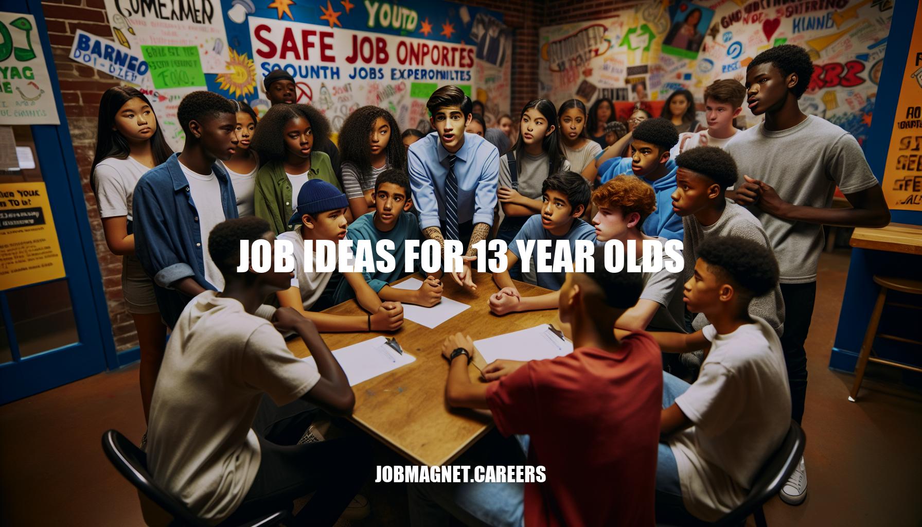 where can 13 year olds work