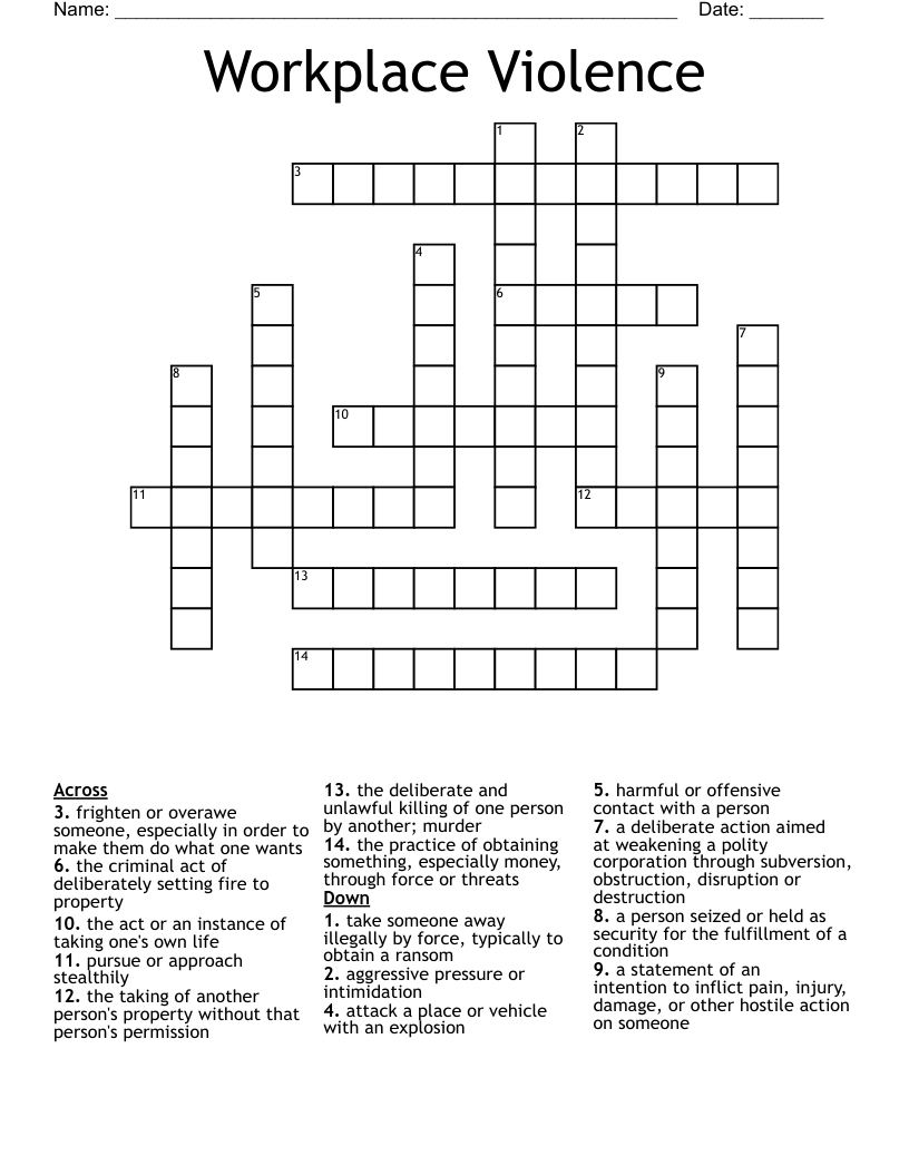 intimidation crossword clue 4 letters