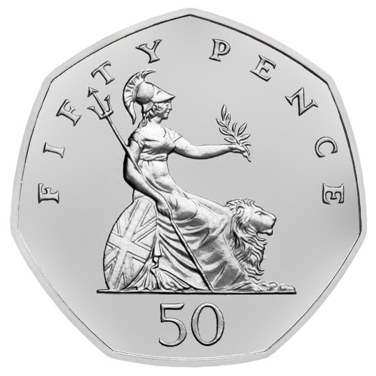 2007 50p coin value