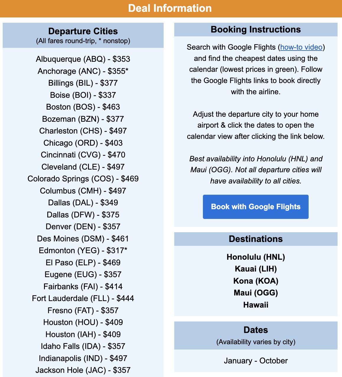 cheap flights to hawaii