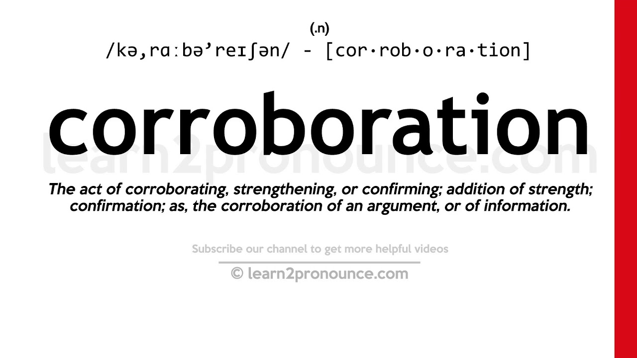 define corroborating