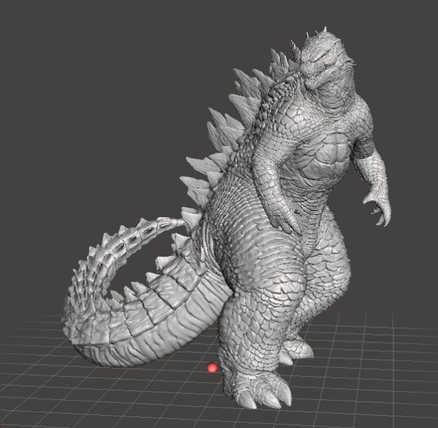 godzilla 3d model