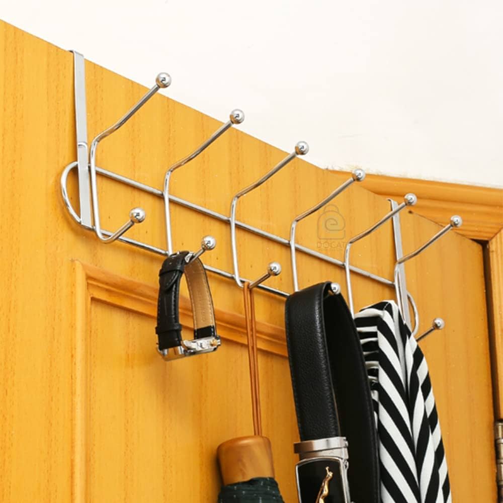 cloth hanger on door