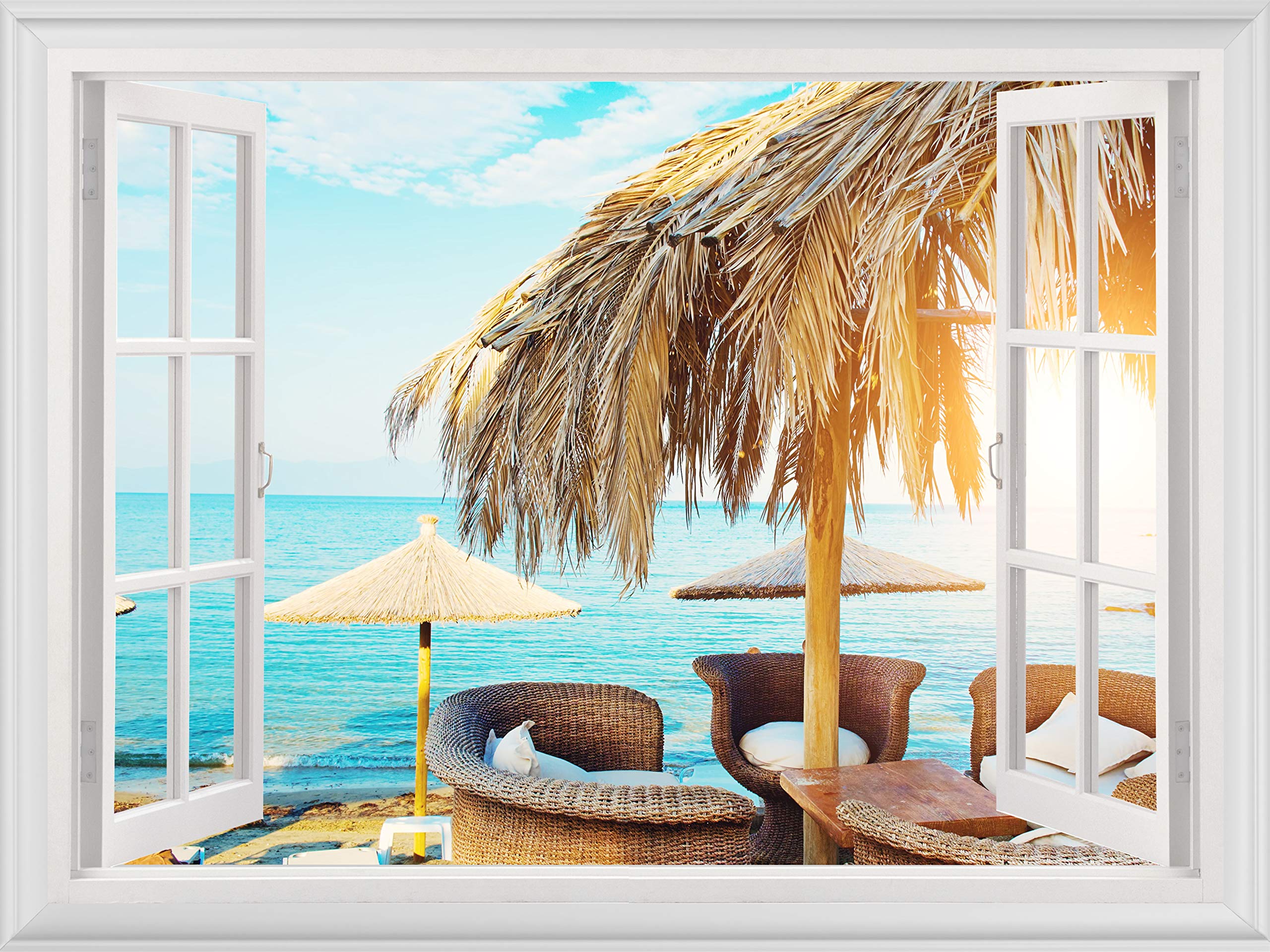 beach scene wall decals