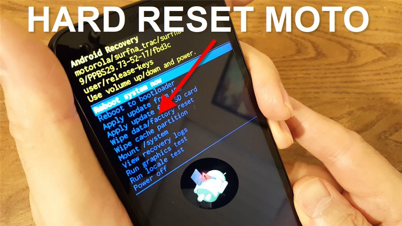 how to hard reset motorola phone