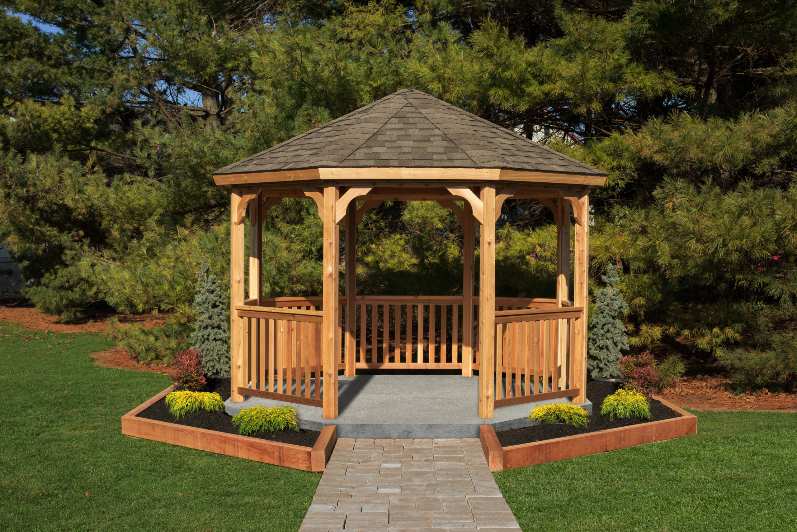 wood gazebo kits