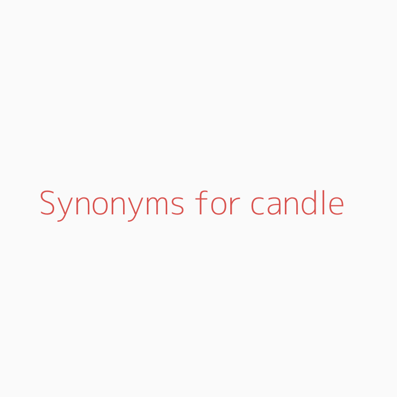 synonyms of candle