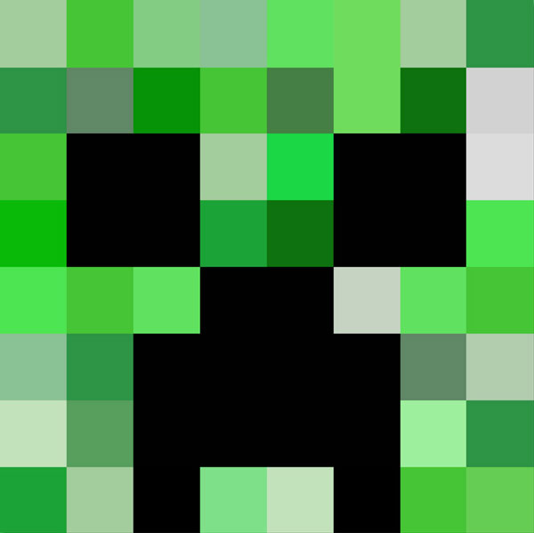 minecraft creeper face