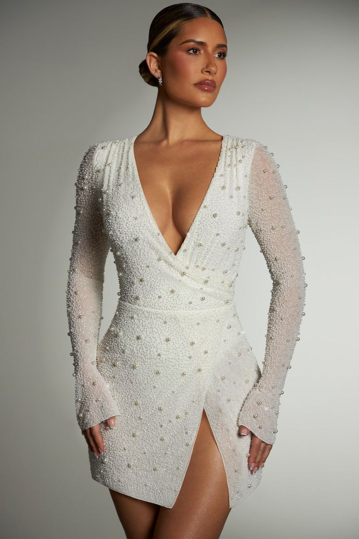 a line embellished dress