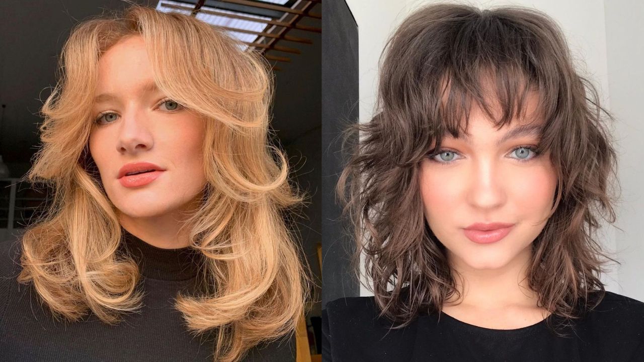 medium haircuts with bangs