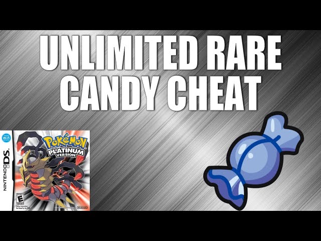 pokemon platinum rare candy cheat