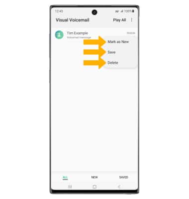 how to set up visual voicemail on note 10