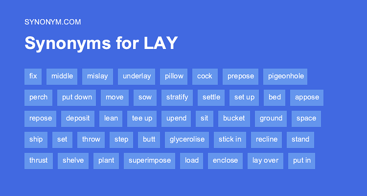 synonyms for lay