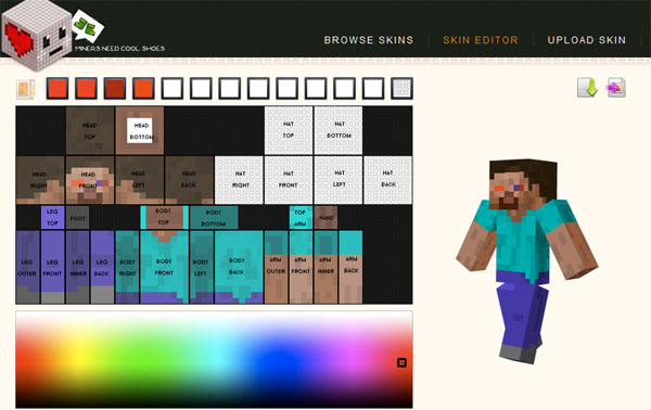 create your own minecraft skin