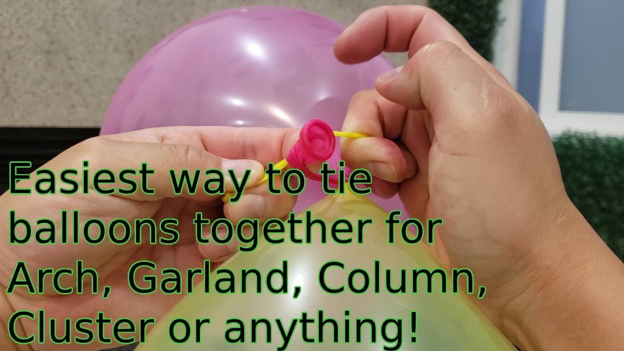 how to tie balloons together