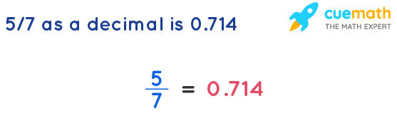 5/7 into a decimal