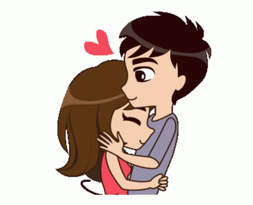 love couple cartoon gif