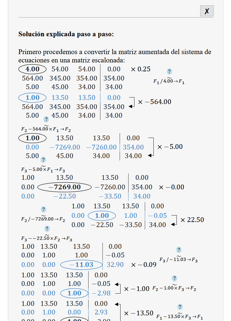 matrices calculadora gauss jordan