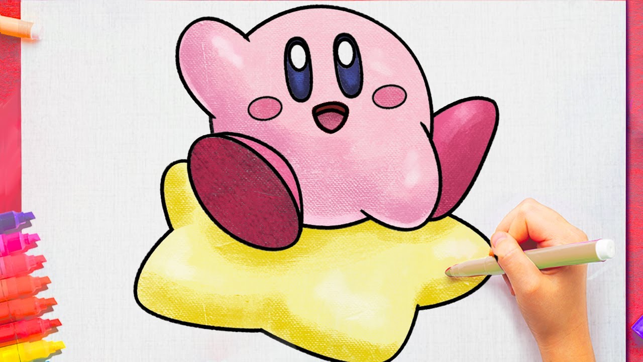 como dibujar a kirby facil