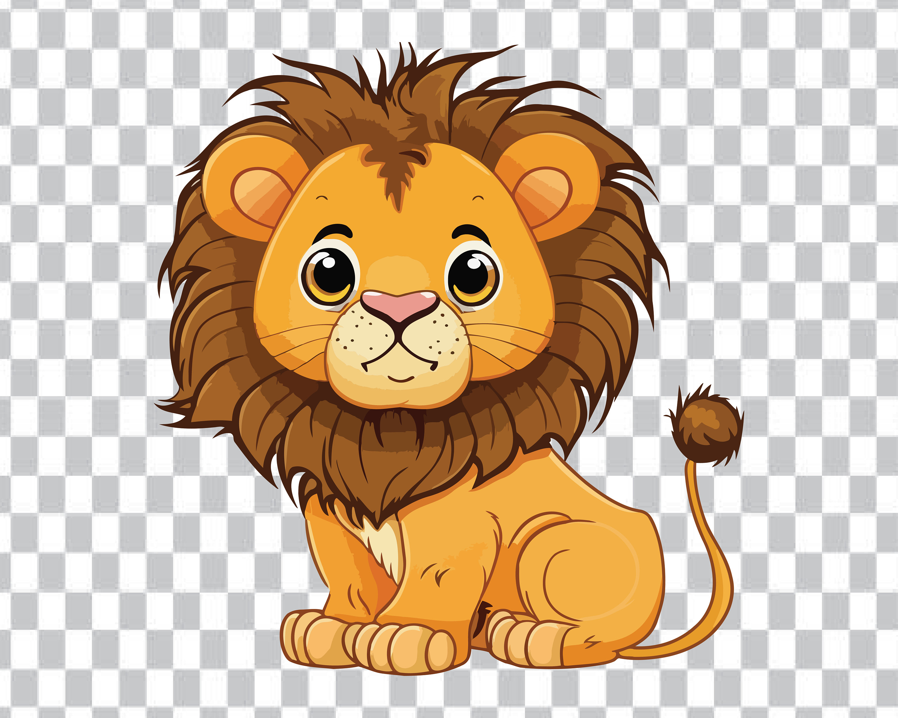 cartoon lion clipart