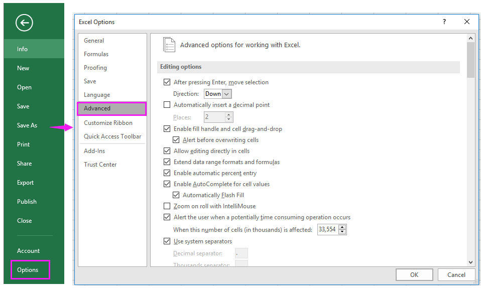 excel pixel to inches