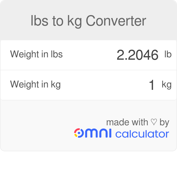 kg convert to pounds calculator