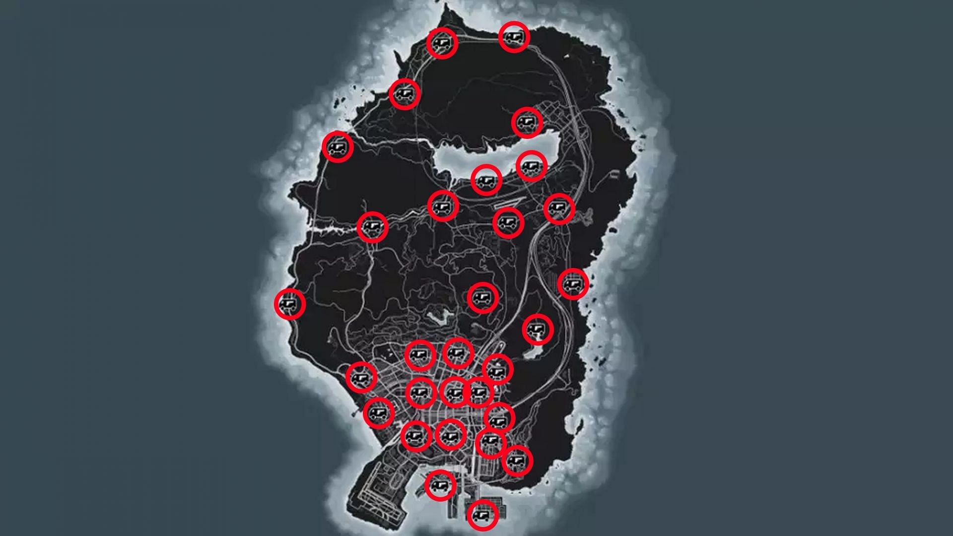 gta 5 gun van locations