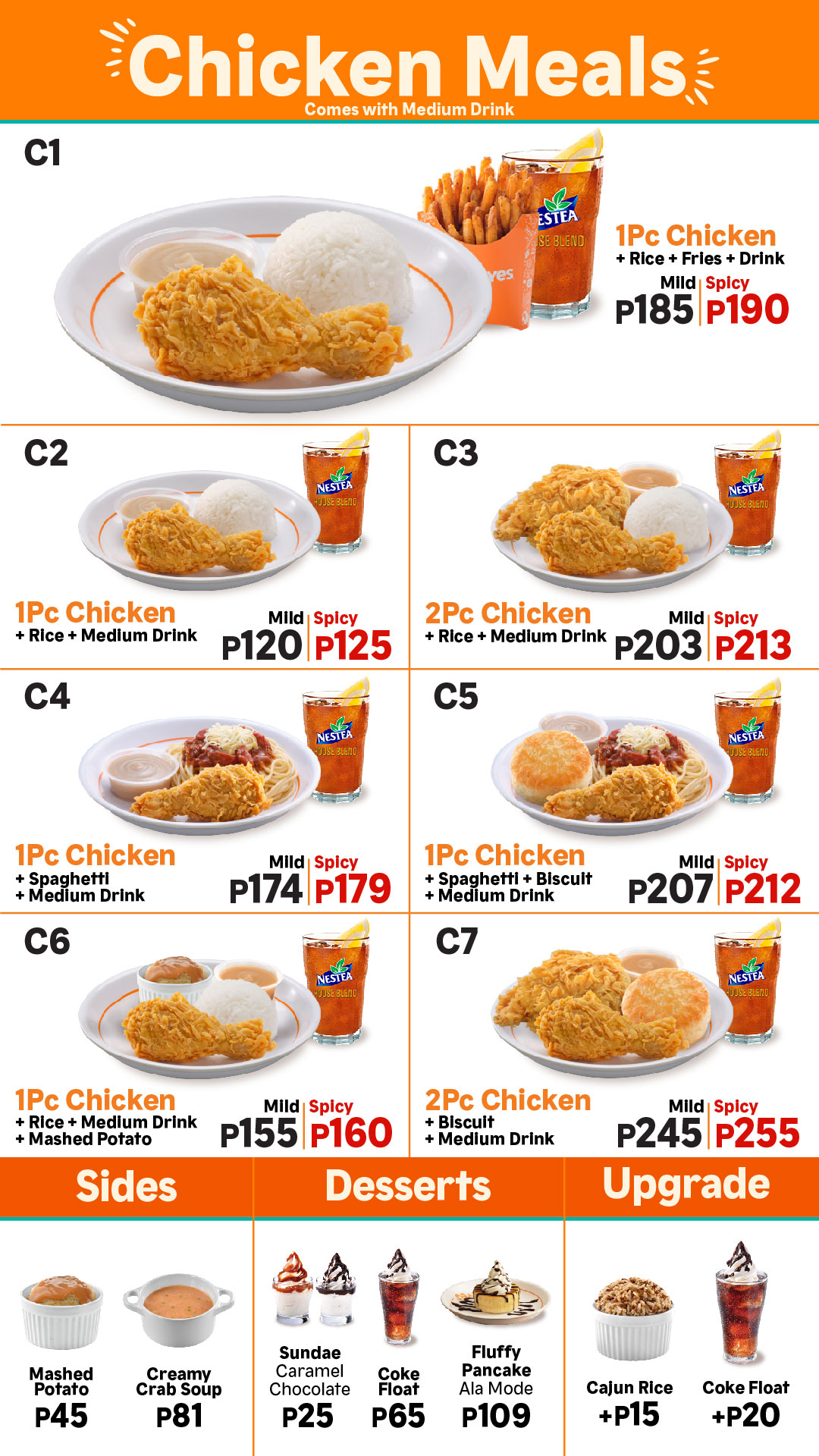 popeyes menu