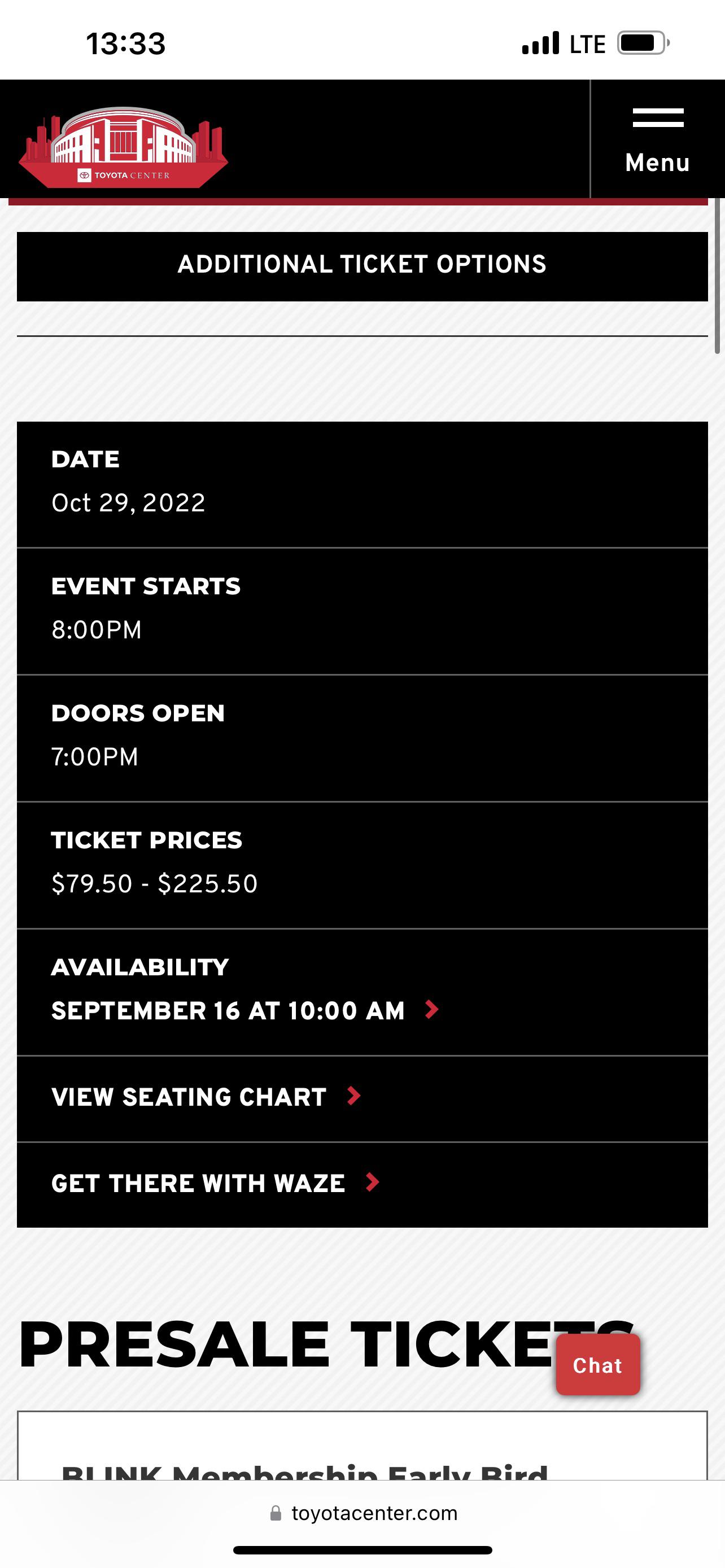 blackpink concert ticket price range