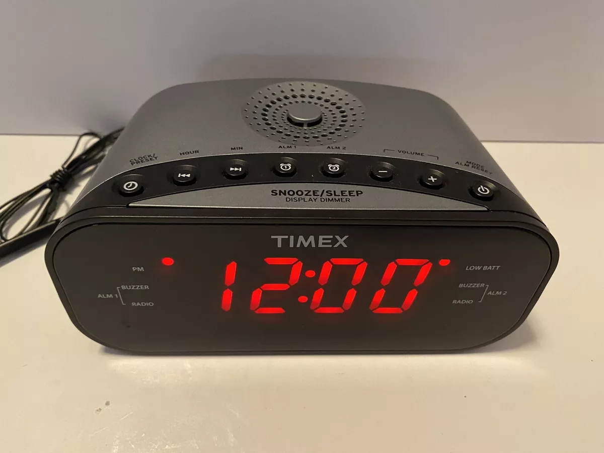 timex am fm dual alarm clock radio