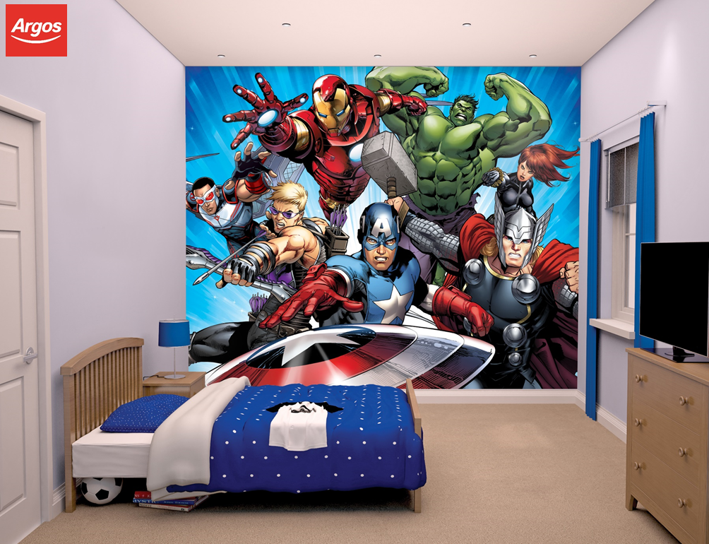 avengers wall mural