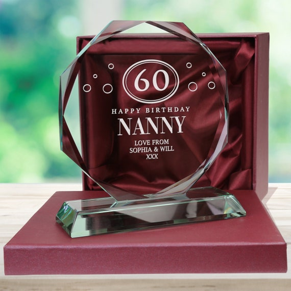 60th birthday engraved gifts