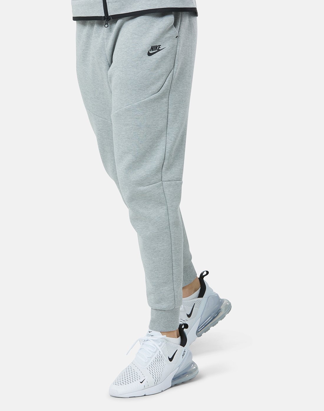 grey tech fleece pants